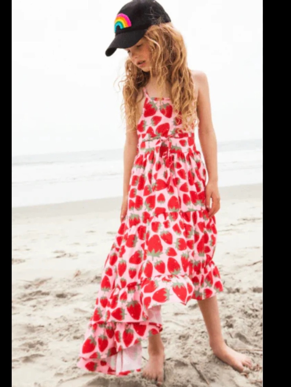 Lola and The Boys High Low Strawberry Dress